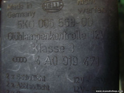 Luz de freno del relé de control Audi 4A0919471 4A0 919 471 4AO919471 Nr.301