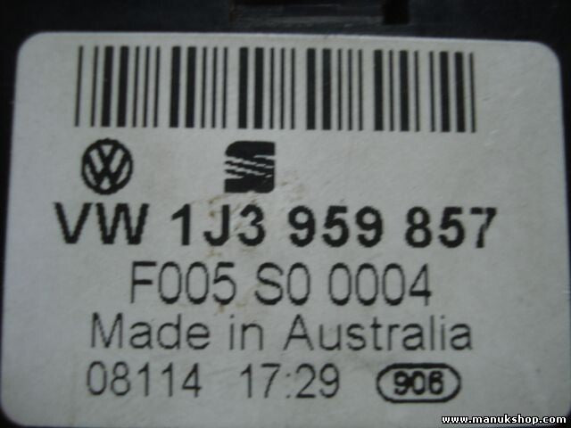 mando botonera elevalunas Volkswagen Golf 4 Bora Passat 1J3959857 F005S00004