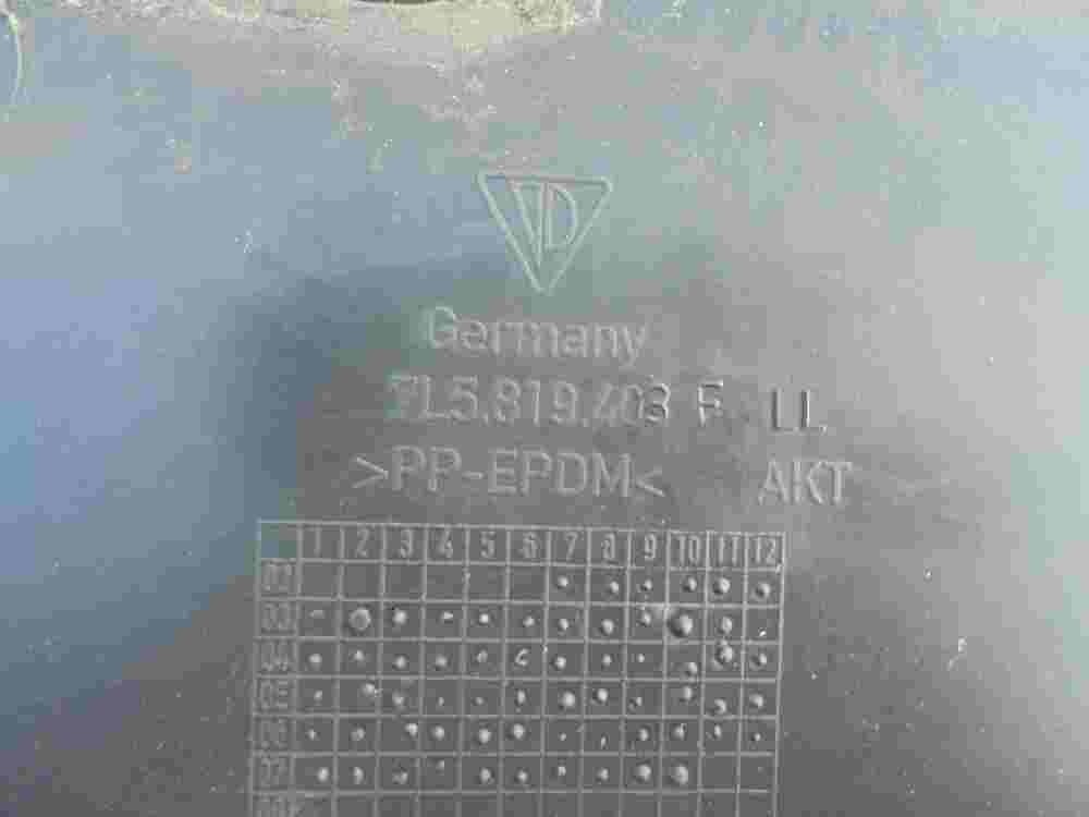 Cubierta limpiaparabrisas Porsche Cayenne VW Touareg 7L5819403F 7L5 819 403 F