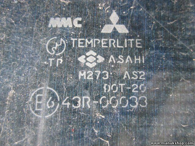 Cristal de la puerta delantera derecha Mitsubishi L200 4WD 43R00033 M273AS2DOT20