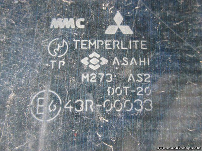 Cristal de la puerta delantera derecha Mitsubishi L200 4WD 43R00033 M273AS2DOT20