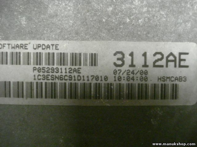Centralita Chrysler Neon P05293112AE 3112AE P05033080AB 05033080AB 3080AB