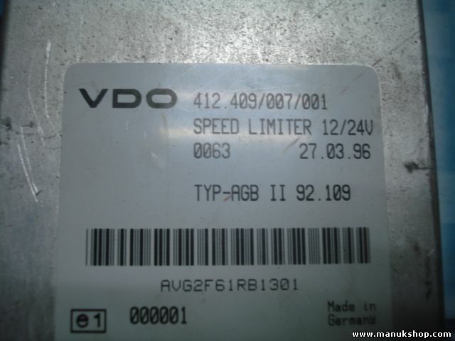 Centralita MAN L2000 412409007001 VDO 412.409/007/001 AVG3C70IB1301 VG3C70IB1301
