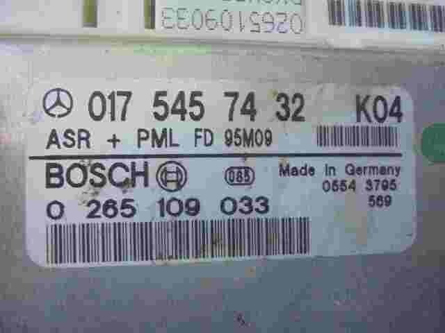 ASR PML Centralita Mercedes-Benz W140 0175457432 (K04) FD95M09 BOSCH 0265109033