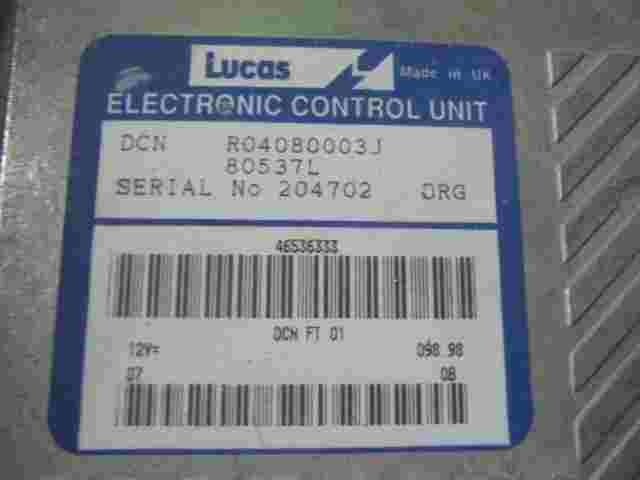 Centralita Fiat Marea 80537L 46536333 046536333 LUCAS R04080003J