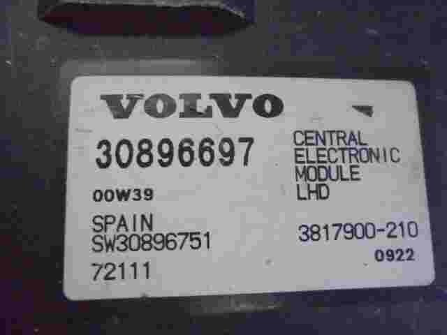 Central Módulo electrónico Volvo S40 00W39 30896697 SW30896751 3817900210