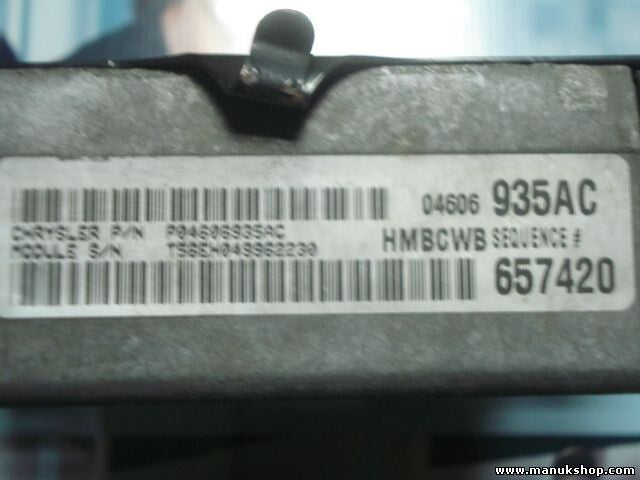Centralita del motor Chrysler Stratus P04606935AC 04606935AC T56EH049962230