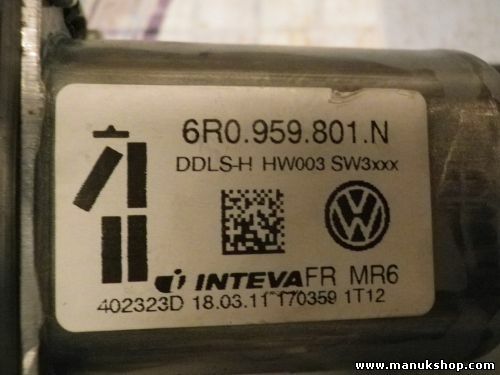 Motor elevalunas delantero izquierdo Polo 6R0959801N DDLS-H HW003 SW3xxx 402323D