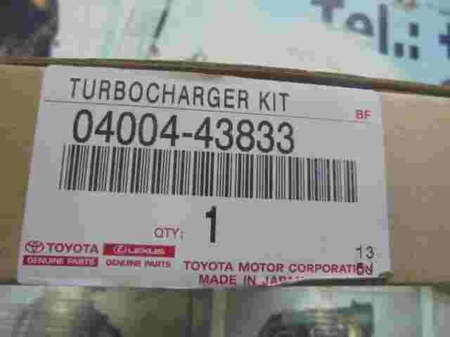 Kit turbocompressore Toyota Lexus 0400443833 04004-43833.