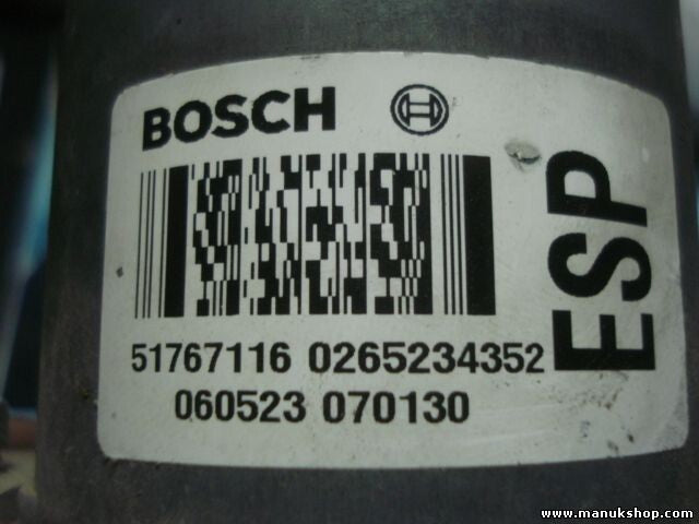 Unidad hidráulica del ABS Fiat Stilo 192 1.6 2005/05-2006/11 51767116 0051767116