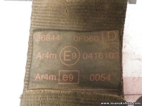 Cinturón de seguridad delantero derecho Nissan Terrano Ford Maverick 868440F060