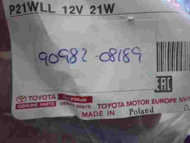 1 unità fusibile Toyota Camry Corolla Supra Lexus 90988189 P21WLL 12V 21W