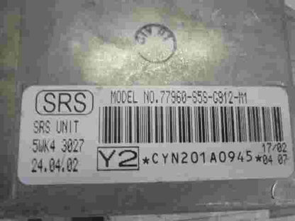Sensor de impacto de airbag Honda Civic ( Y2 ) 77960S5SG912M1 SIEMENS 5WK43027