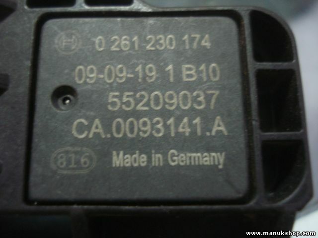 Sensore di pressione Boost Fiat Punto Panda Idea Stilo Linea 55209037 0261230174