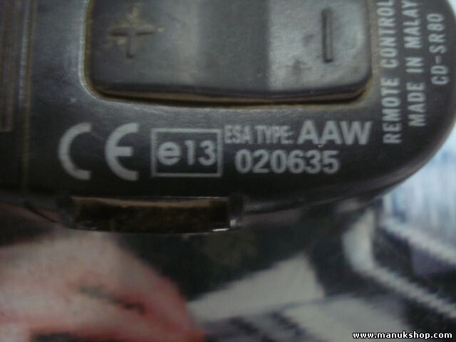 mando control remoto Pioneer Mod.e13 AAW 020635 CD-SRB0