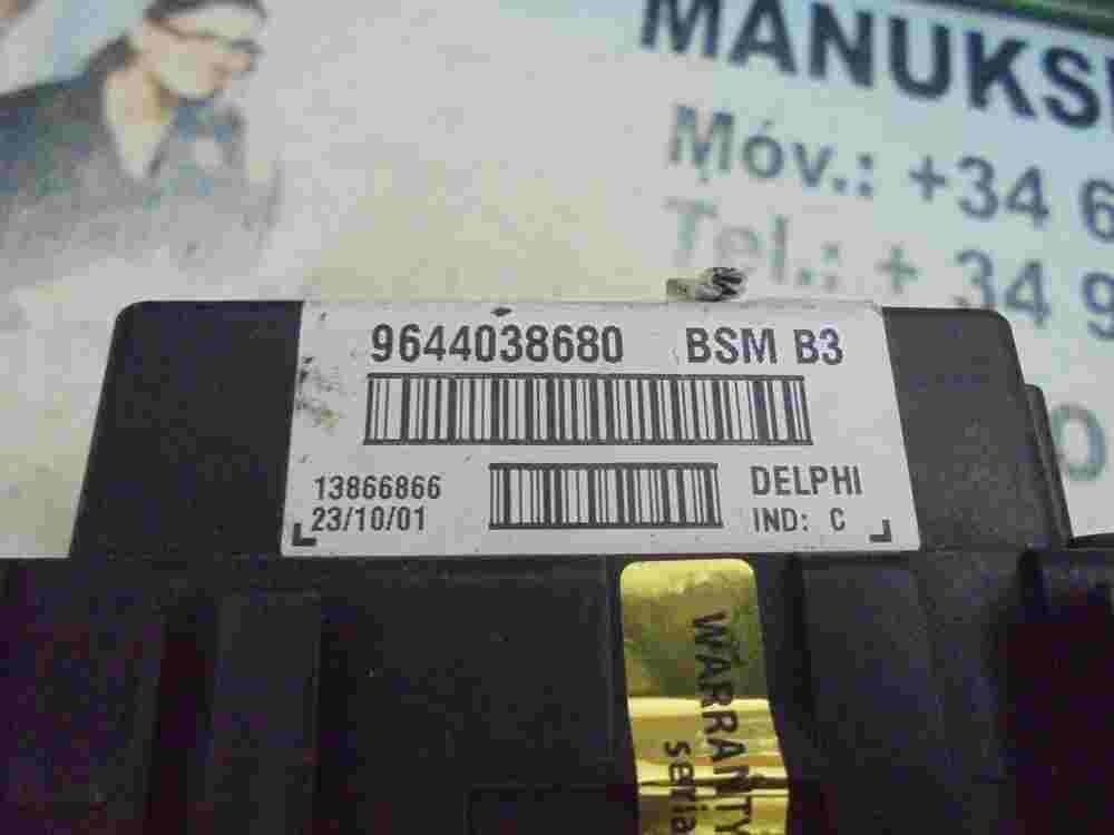 Scatola fusibili relè Fiat Citroen Peugeot 9644038680 13866866 BSMB3 DELPHI