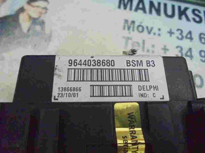 Scatola fusibili relè Fiat Citroen Peugeot 9644038680 13866866 BSMB3 DELPHI