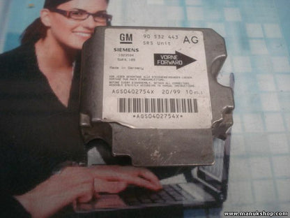 Airbag Centralita Opel Corsa GM 90532443 90 532 443 AG SIEMENS 5WK4189 5WK4 189