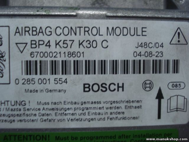 Sensor de impacto de airbag Mazda 3 BP4K57K30C BP4 K57K 30 C BOSCH 0285001554