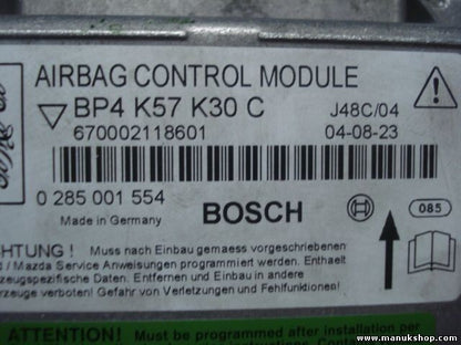 Sensor de impacto de airbag Mazda 3 BP4K57K30C BP4 K57K 30 C BOSCH 0285001554
