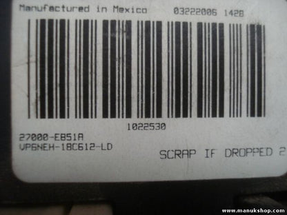 A/C System Nissan 27000EB51A 27000-EB51A VP6NEH-18C612-LD 1022530 SCRAP