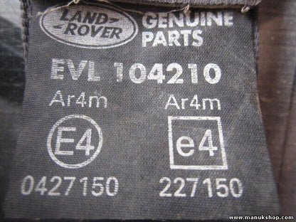 Cinturón de seguridad delantero derecho Land Rover Discovery 2 EVL104210