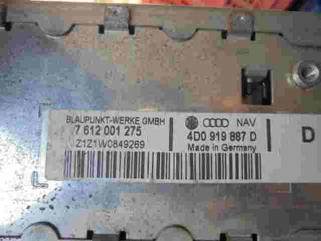 Cambiador de CD  Audi A8 D2 A6 C5 VW Passat B5 3B 4D0919887D 7612001275