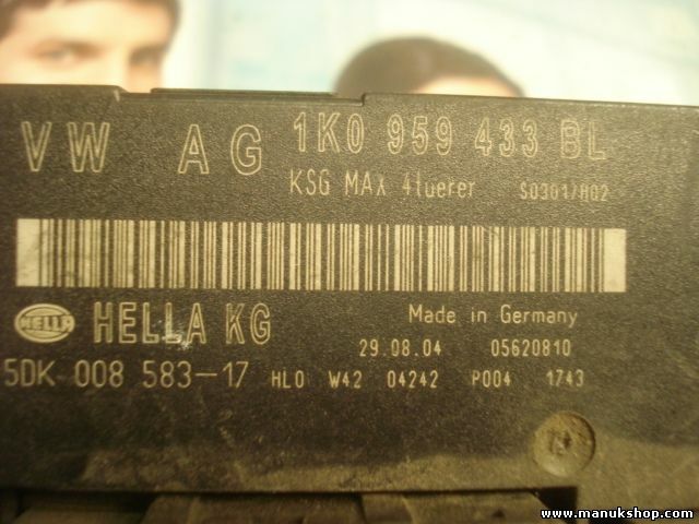 Controlador Confort VW Audi Seat Skoda 1K0959433BL HELLA 5DK00858317 S0301/H02