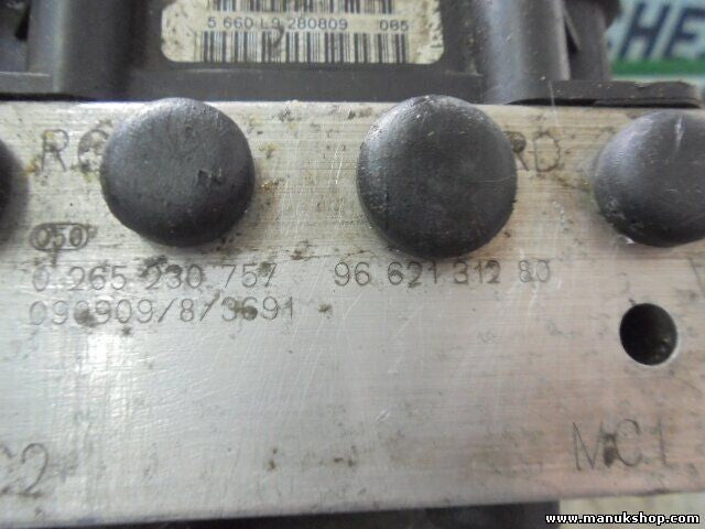 Unidad hidráulica del ABS Citroen C5 III 2.0 HDI Peugeot 9662131280 0265230757