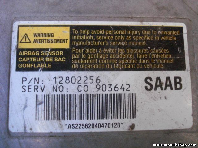 Airbag Centralita SAAB 9-3 2.2 TID 12802256 C0903642 CO 903642