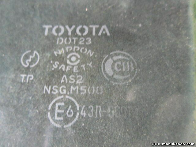 Vetro porta anteriore destra TOYOTA Land Cruiser 43R00014 DOT23AS2NSGM508 E6