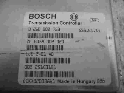 Controller di trasmissione Jaguar XJ8 XK8 LJE2401AB ZF6058002020 0260002753