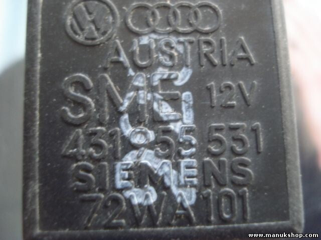 Relé del limpiaparabrisas VW Audi 431955531 431 955 531 SIEMENS 72WA101 72WA 101