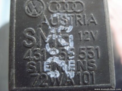 Relé del limpiaparabrisas VW Audi 431955531 431 955 531 SIEMENS 72WA101 72WA 101