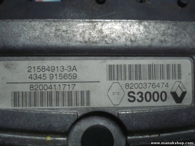 Centralita del motor Renault Modus S3000 8200376474 8200411717 21584913-3A
