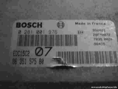 Centralita Citroen Xsara Peugeot 9635157580 96351575186 BOSCH 0281001976