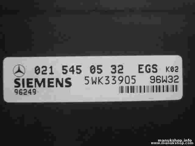 Transmisión controlador Mercedes-Benz EGS W210 W202 0215450532 SIEMENS 5WK33905