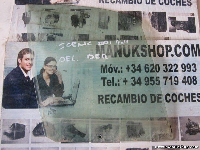 Cristal puerta delantera derecha RENAULT Scenic RX4 4x4 43R00049 DOT24AS2M25 E6