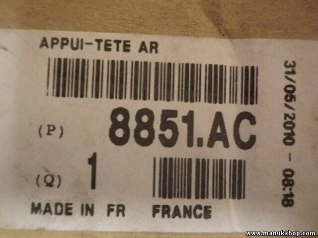 Asiento reposacabezas Citroen Peugeot 8851AC 8851.AC