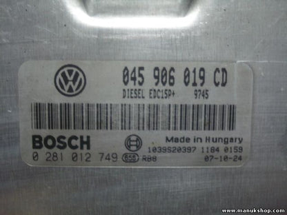 Centralita del motor Skoda Fabia VW Polo Seat Ibiza 1.4 TDI 045906019CD