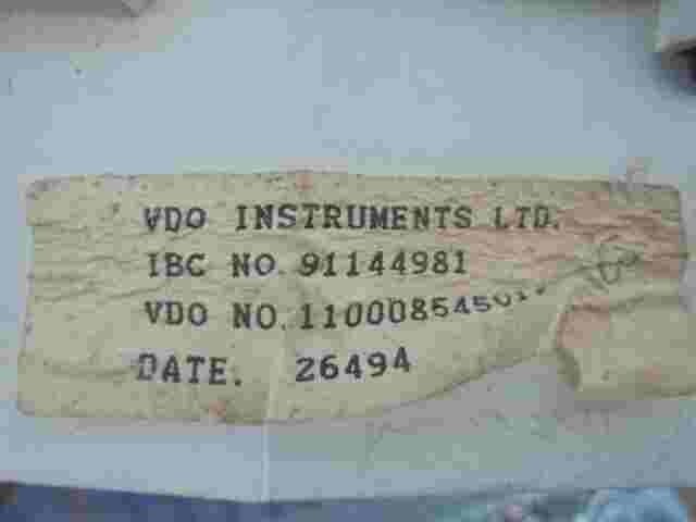 Cuadro de instrumentos Opel 91144981 VDO 110008545012 81117707 88481604 ART10035