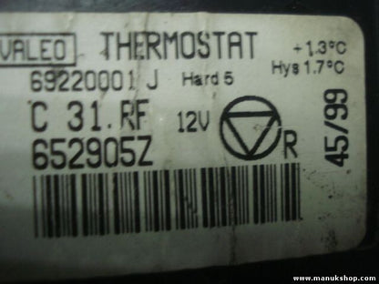 Controlador de termostato Peugeot 406 VALEO 69220001J 69220001 J 652905Z