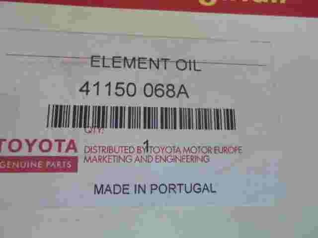 filtro olio Toyota Land Cruiser Prado Touareg Kia Rio 41150068A 41150 068A