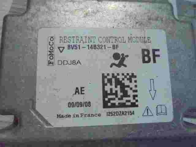Sensor de impacto de airbag Ford Fiesta 8V5114B321BF 8V51-14B321-BF FoMoCo DDJ8A