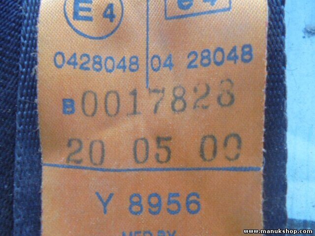 Cinturón de seguridad delantero izquierdo Tata Safari B0017828 B 0017828 0428048