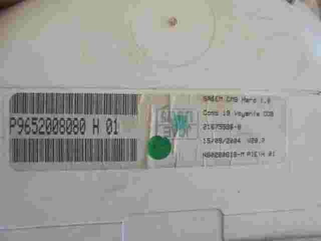 Diagrama del indicador de velocidad Citroen C2 P9652008080H01 216755968