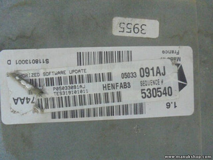 Centralita Dodge Neon 2,0 L Chrysler PT Cruiser P05033091AJ 05033091AJ 530540