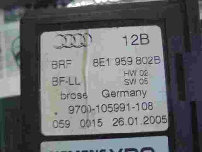 motore alzacristalli anteriore destro Audi A4 B6 8E1959802B 5WK47006FBF 10584...