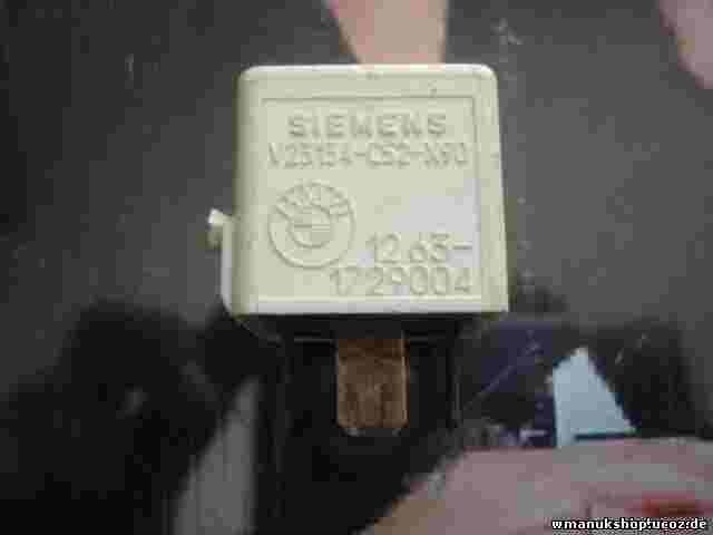Relé BMW E30 E28 E31 E32 E34 E36 E38 E39  12631729004 12.63-1729004 V23134C52X90