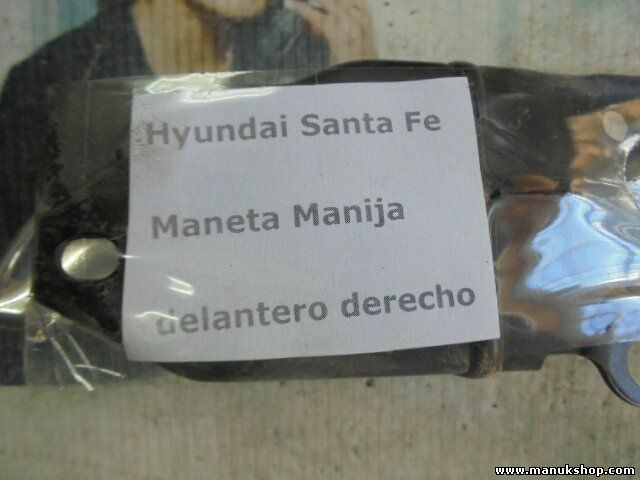  Maneta Manija de puerta Interior delantera derecha Hyundai Santa 82620C8000SDH